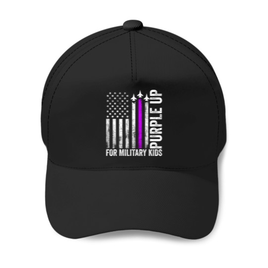 Discover purple up for military military child month ua flag Baseball Caps
