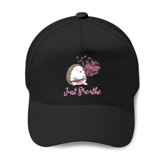 Discover Just Breathe Dandelion Wildflower Botanical Nature Flower Baseball Caps