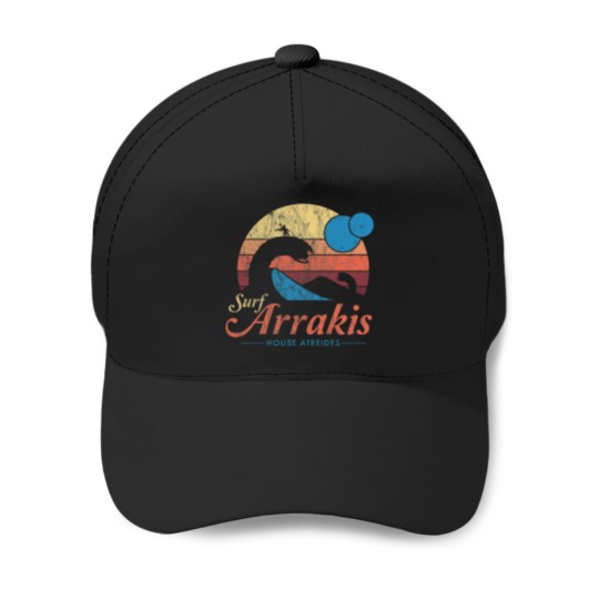 Discover Visit Arrakis  Vintage Distressed Surf   Sci Fi Baseball Caps