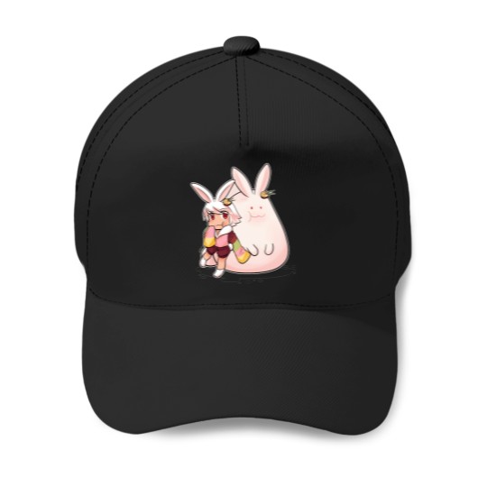Discover Moon rabbit almond For strawberry cake Kawaii Baseball Caps