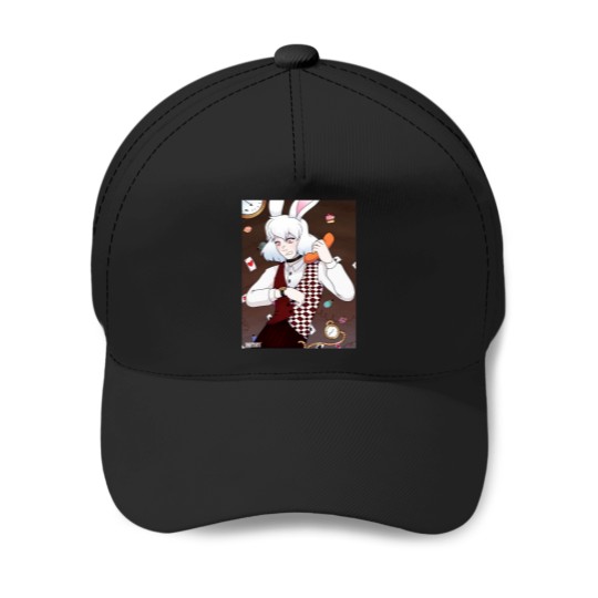 Discover White Rabbit in a Rush Baseball Caps