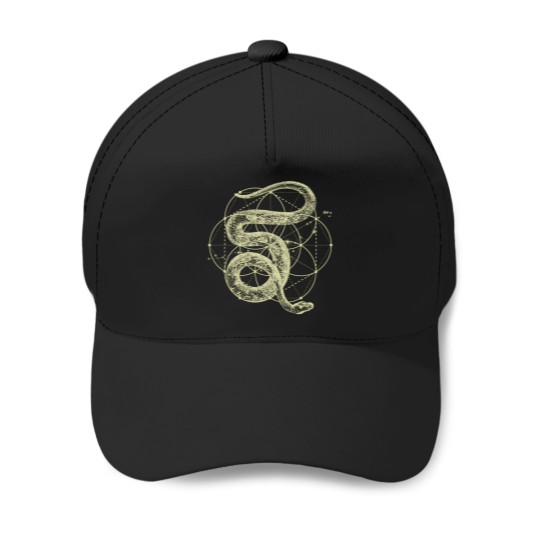 Discover The Dharma Store Sacred Geometry Seed Of Life Snake Baseball Caps