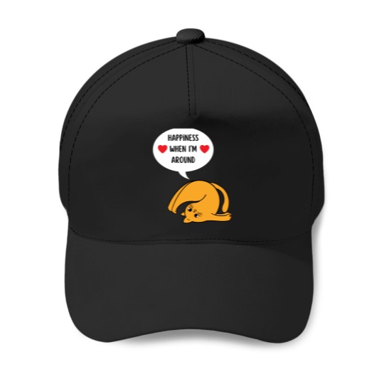 Discover Happiness-Is-A-Day-Spent-Hiking-With-My-Cat-Happiness-when-Im-aroundfunny-cat Baseball Caps