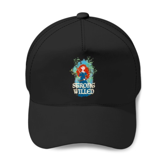 Discover Brave---Merida-Strong-Willed-T-Shirt Baseball Caps