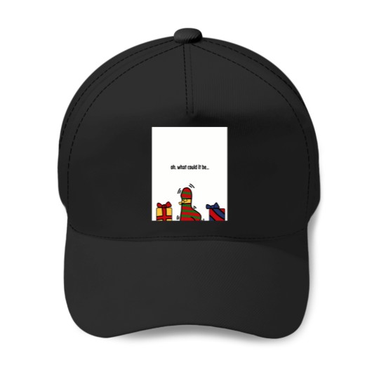 Discover Dildo-Wrapped-Gift-Funny-Inappropriate-Christmas-Card T-Shirt Baseball Caps