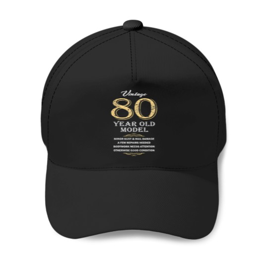 Discover 80Th-Birthday---Funny-Gift-Idea T-Shirt Baseball Caps