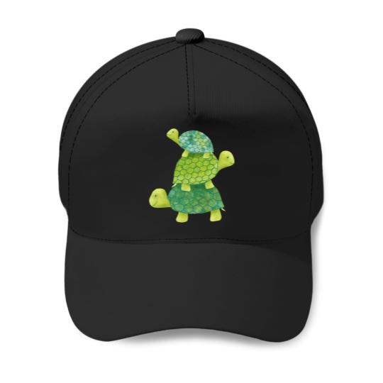 Discover Cute Turtle Stack In Teal Lime Green And Turquoise Baseball  Sleeve T-Shirt 31 Baseball Caps