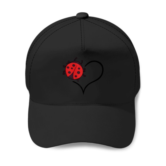 Discover Ladybugs-Beetles-For-Women-Girl-Entomologist-Cute-Ladybug-T-Shirt Baseball Caps
