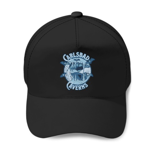 Discover Carlsbad Caverns National Park Cave Bat Baseball Caps