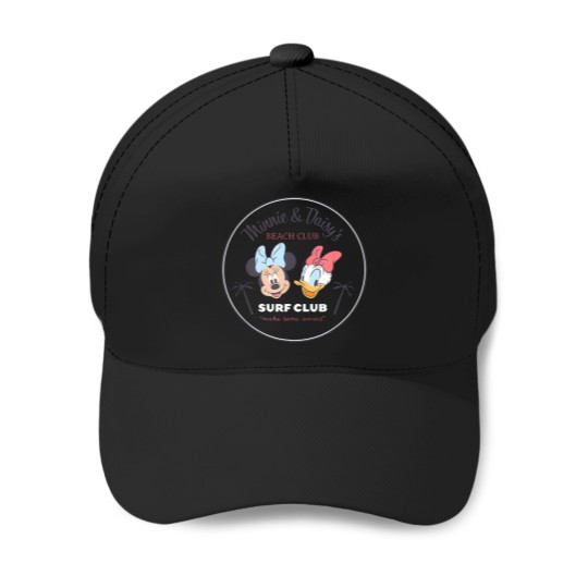 Discover Disneyyy-Minniee--Daisys-Summer-Beach-Vacation-Surf-Club-T-Shirt Baseball Caps