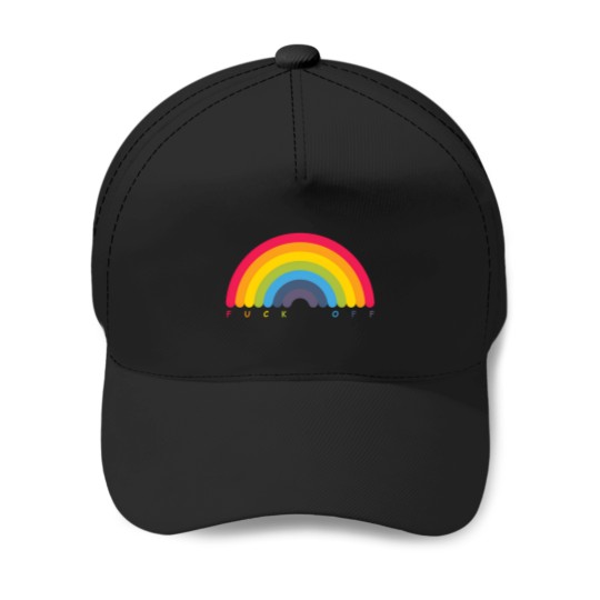 Discover Rude Rainbow Baseball Â¾ Sleeve T Tee Baseball Caps