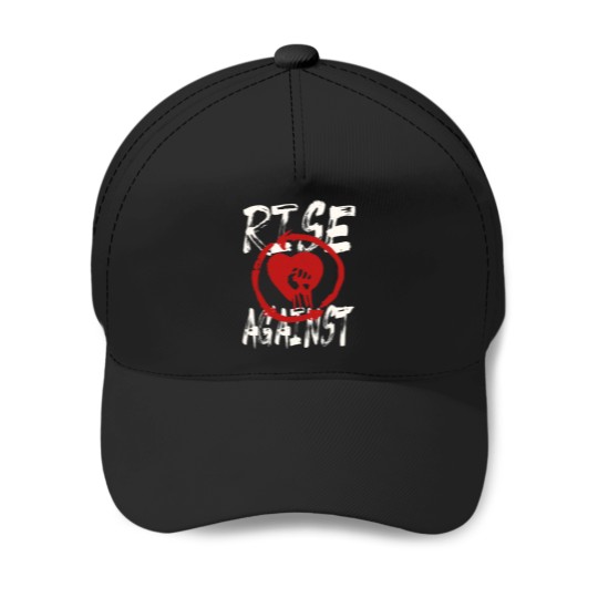 Discover rise against band Baseball Caps