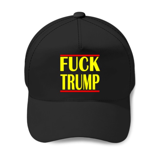 Discover Fuck Trump Baseball Caps