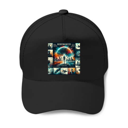 Discover Neuromancer - Watercolour 1574 Baseball Caps