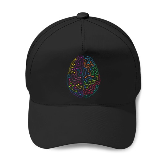 Discover Neuronal Human Brain Active T-Shirt 3675 Baseball Caps