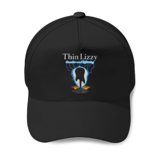 Discover Thin Lizzy Â€“ Thunder Lightning Guitar Baseball Caps