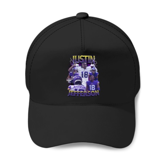 Discover Justin Sports Jefferson Vintage Retro Football Baseball Caps
