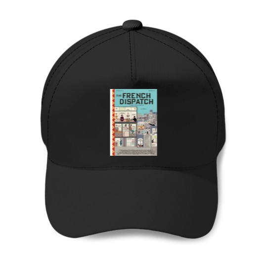 Discover vintage French Dispatch Baseball Caps