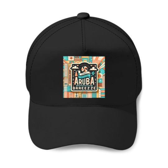 Discover Aruba is a breezeActive(1) Baseball Caps