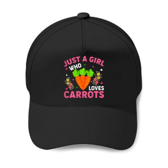 Discover Womens Carrot Vegetable Lover Just A Girl Who Loves Carrots Baseball Caps