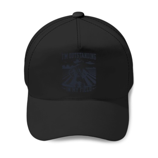 Discover I'M Outstanding In My Field Baseball Caps