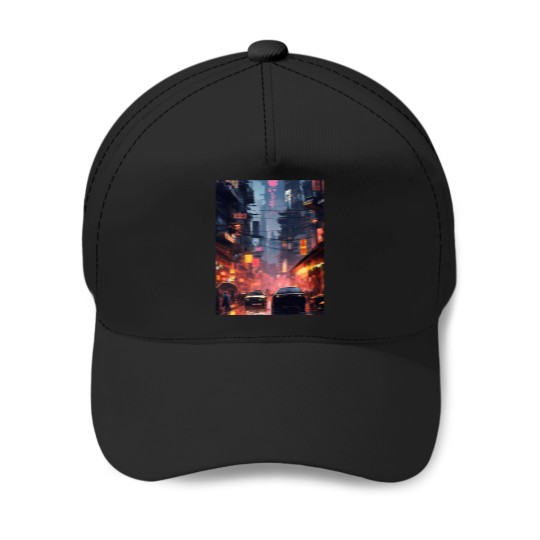 Discover 5778 Technological Urban Nightlife Graphic T-Shirt Baseball Caps