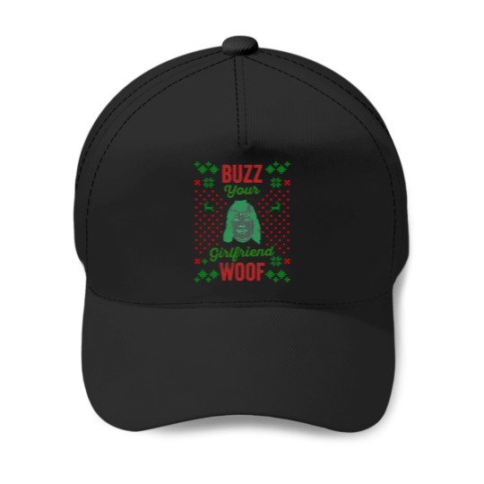 Discover Buzz-Your-Girlfriend-Woof-Home-Alone---Funny-Christmas-Shirt---Funny- Baseball Caps
