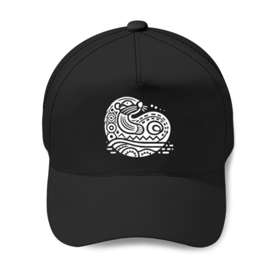 Discover 640 Pacific Northwest Sea Otter  Curled Form With Flowing Patterns Active T-Shirt Baseball Caps