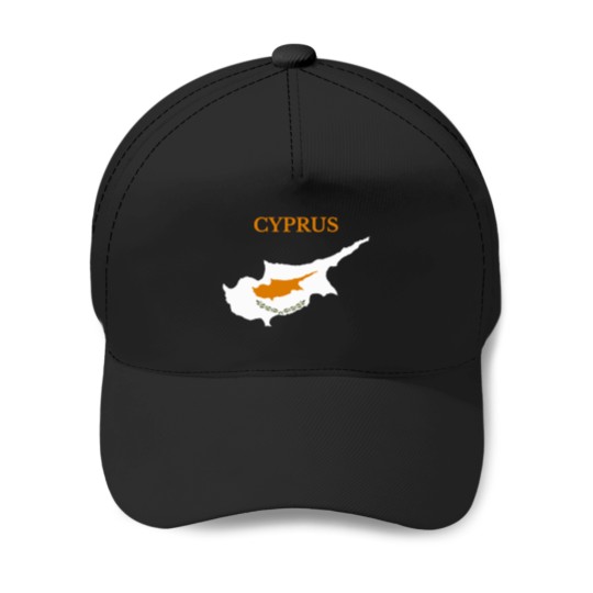 Discover Cyprus-Map-Flag T-Shirt Baseball Caps
