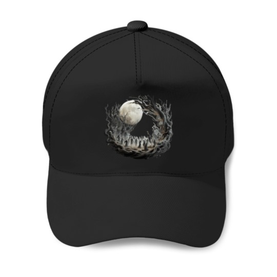 Discover Haunted-Forest-In-3D-Active-T-Shirt Baseball Caps