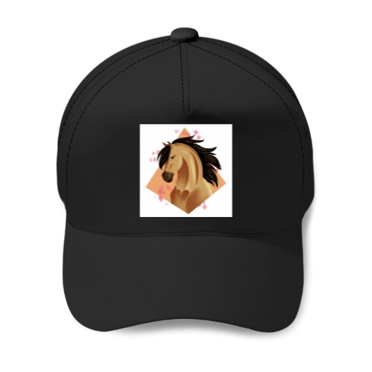 Discover Buckskin Horse Portrait Baseball Caps