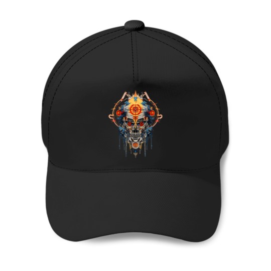 Discover Skull-Colorful T-Shirt Baseball Caps