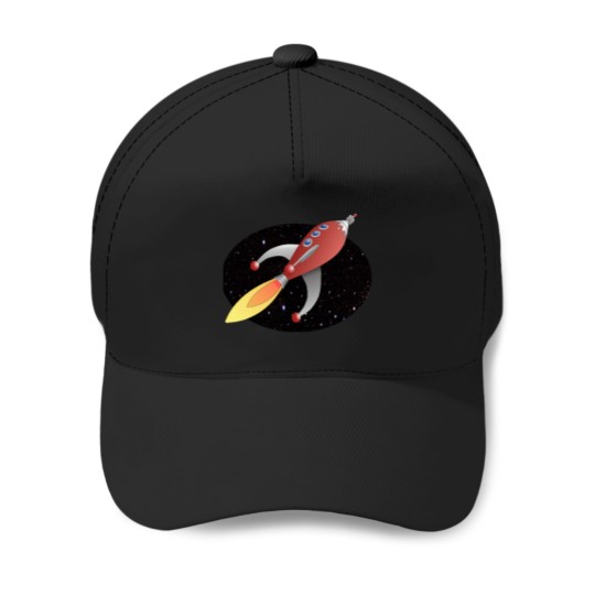 Discover Cartoon rockets - spaces travel Classic Baseball Caps