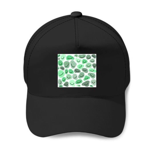 Discover Green Smileys ) Classic Baseball Caps