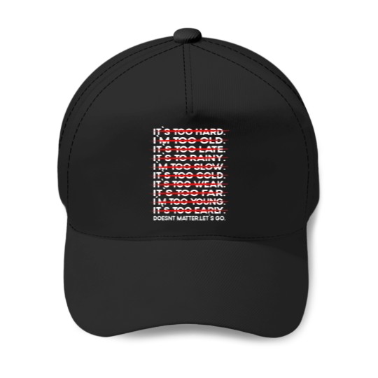 Discover Fitness Bodybuilding Workout Its too hard Sport Baseball Caps