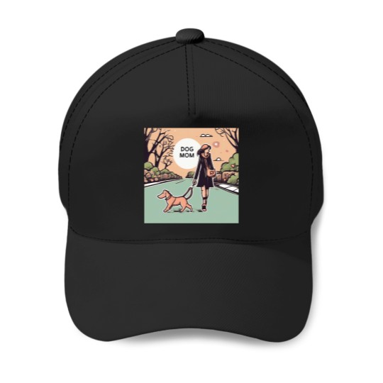 Discover dogs Mom Walking Classic Baseball Caps