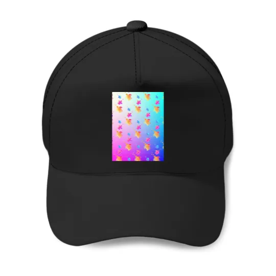 Discover Colorful Turtles Pattern- Baseball Caps