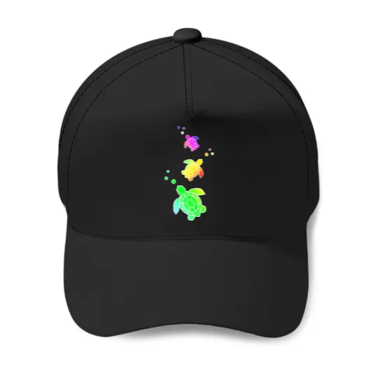 Discover Cute Colorful Tropical Turtles Classic Baseball Caps