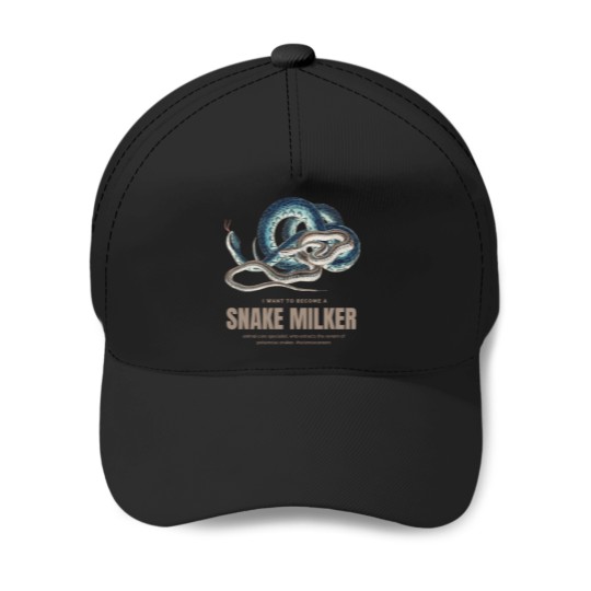 Discover Snake Milker Science Careers I  Love Reptiles Baseball  Sleeve T-Shirt Baseball Caps