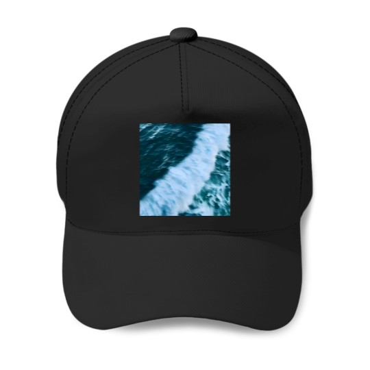 Discover 6297 Blue Ocean Waves 18 Active T-Shirt Baseball Caps
