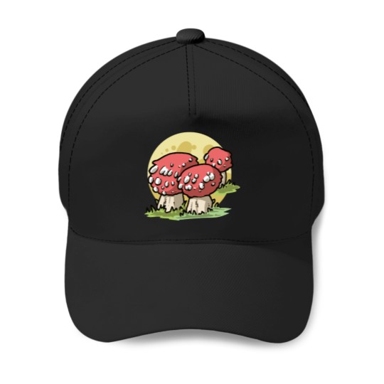 Discover Fancy Mushroom Baseball Caps