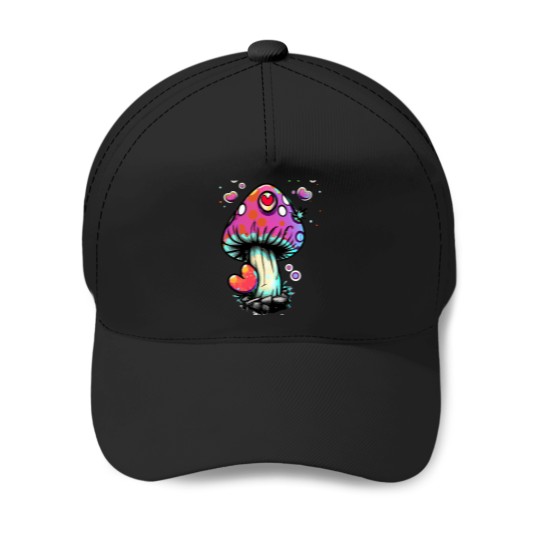 Discover Mushroom Heart Baseball Caps
