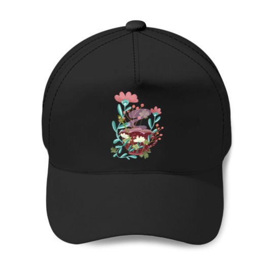 Discover Chic floral teacup Baseball Caps