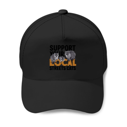 Discover Support Local Street Cats (5) Cycling Bicycle Funny Mountain Biking Bike And Brew For Men Women Baseball Caps