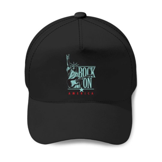Discover Rock On America Baseball Caps