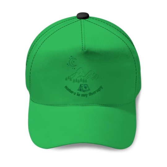 Discover Nature is My Therapy Oversized Baseball Caps