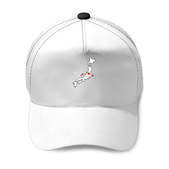 Discover Japan flags Map Smile with loves Baseball Caps