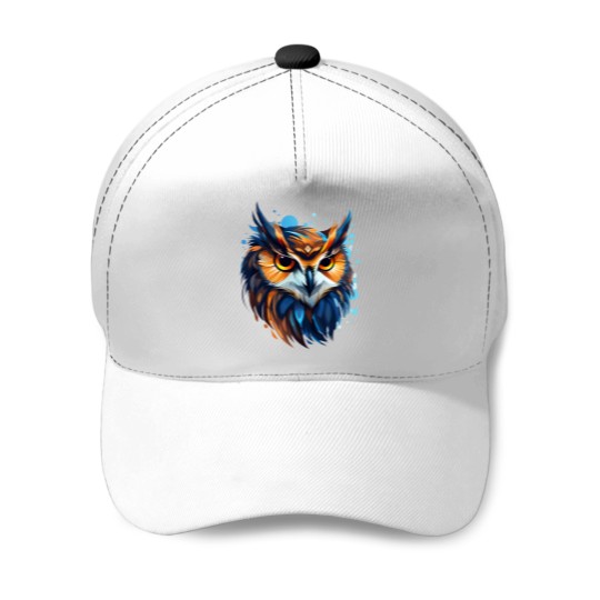 Discover Cartoon Style Owl EDC Owl Painting Drawing Logo  - wall arts - Art Prints and More Baseball Caps