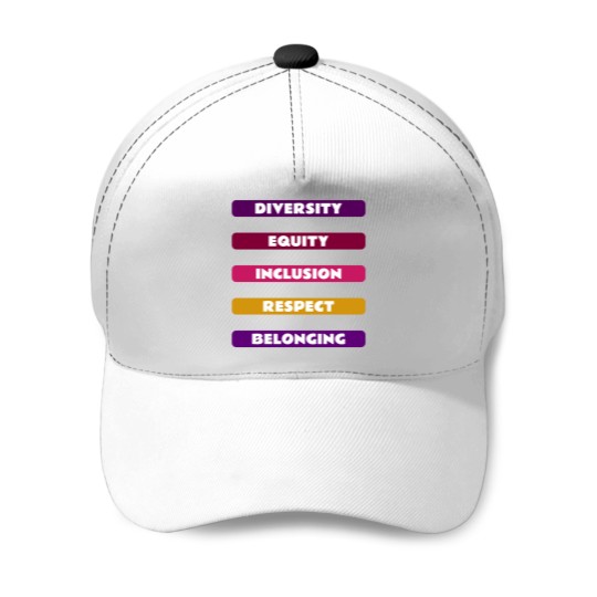 Discover Diversity Equity Inclusion Respect Belonging Pack Baseball Caps