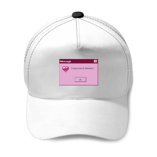 Discover I need Attention Premium Scoop Baseball Caps